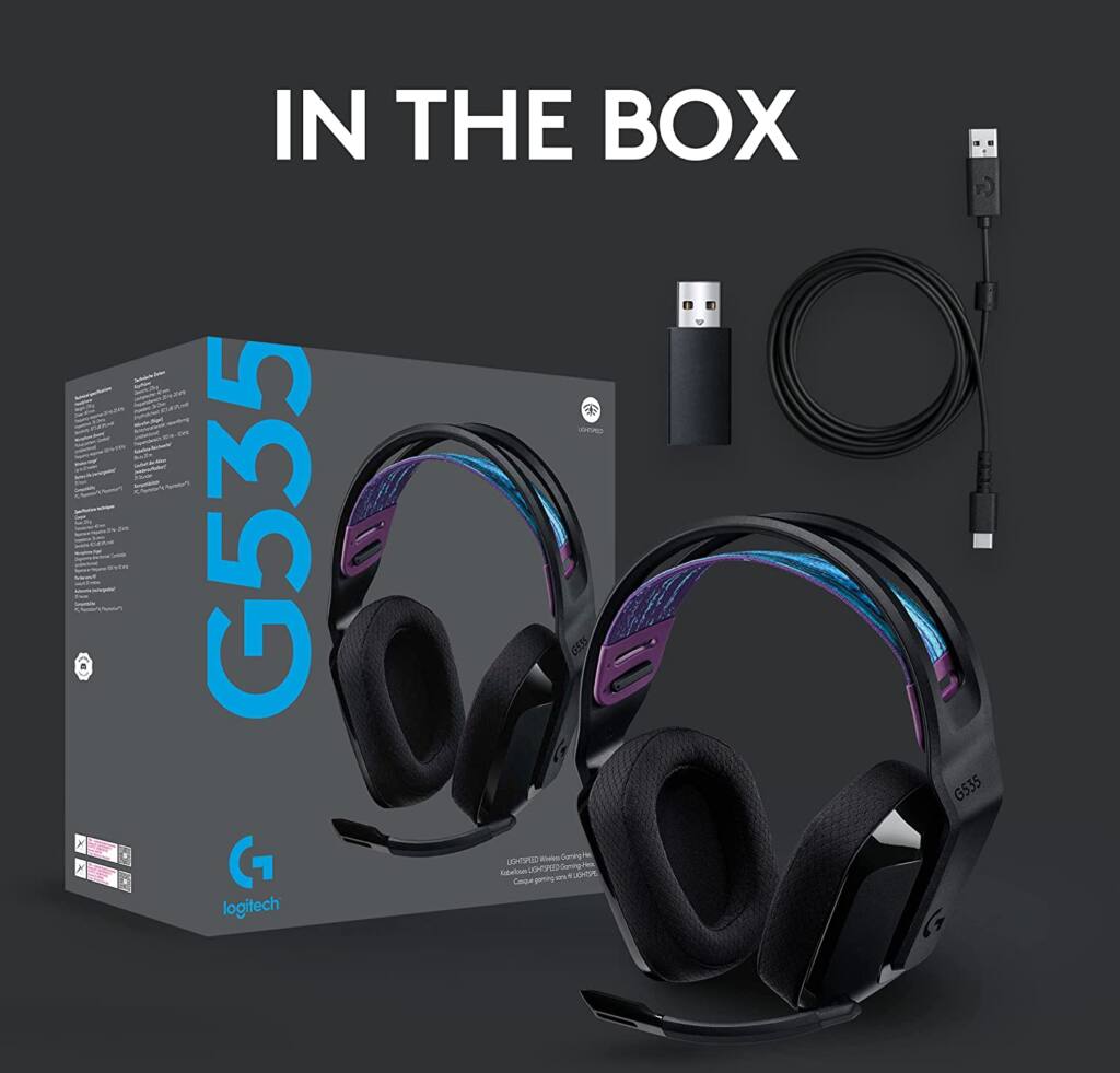 Logitech G535 in the box