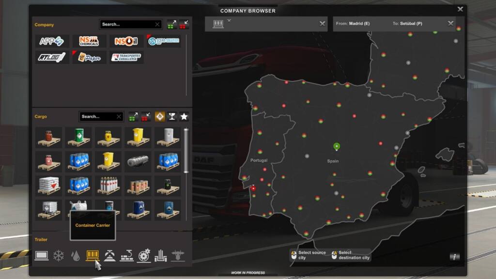 open beta euro truck simulator 2 company browser